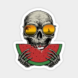 Watermelon Skull Magnet