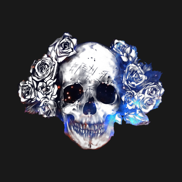 Discover The Skull And The Roses - Skull Roses - T-Shirt