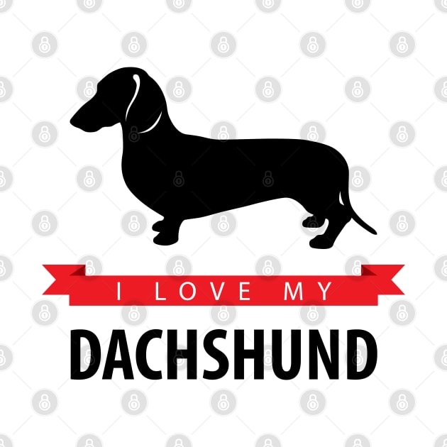 I Love My Dachshund by millersye