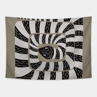 Fun Decorated Abstract Snake Tapestry