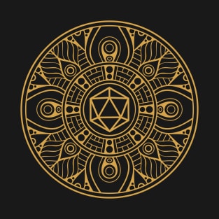 D20 Dice Mandala Tabletop RPG Gaming T-Shirt