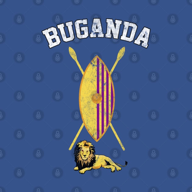 Buganda / Faded Vintage Style Flag by DankFutura