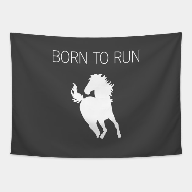 Born To Run, white Tapestry by Perezzzoso