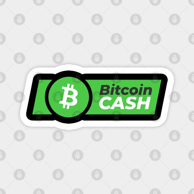 Bitcoin cash Crypto Bitcoincash BCH Token BHC Cryptocurrency coin Token Magnet by JayD World