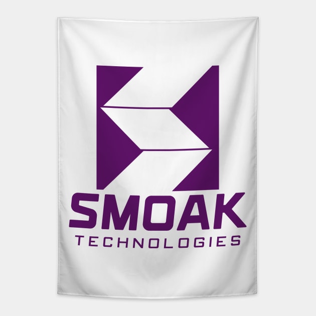 Smoak Tech Purple Tapestry by fenixlaw