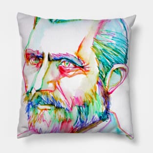 VAN GOGH watercolor and ink portrait Pillow