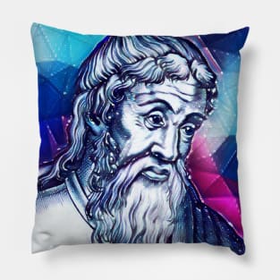 Strabo Snowy Portrait | Strabo Artwork 13 Pillow