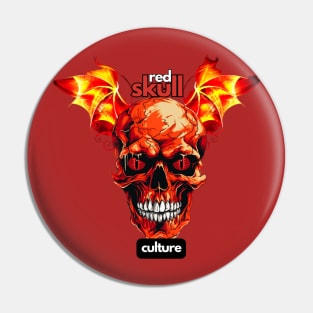 Red Skull Culture, Festival t-shirt, Unisex t-shirt, tees, men's t-shirt, women's t-shirt, summer t-shirt, trendy t-shirt, tees with wings Pin