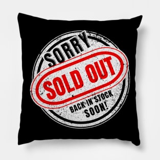 Sold out logo vintage Pillow