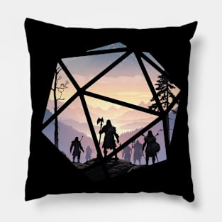 DnD D20 Landscape Pillow