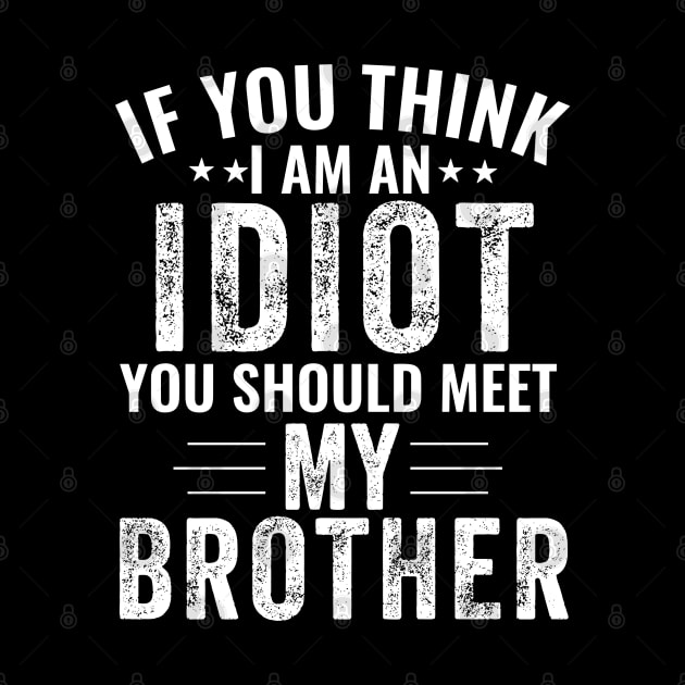 If You Think I'm An idiot You Should Meet My Brother Funny by StarMa