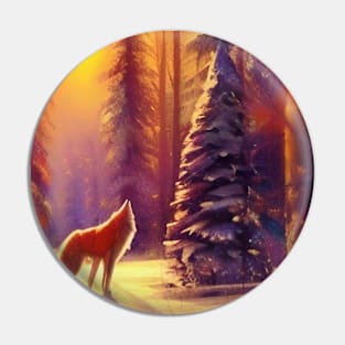 A Winter Sunset Pin