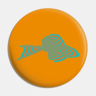 Pleco Psychedelic Pin