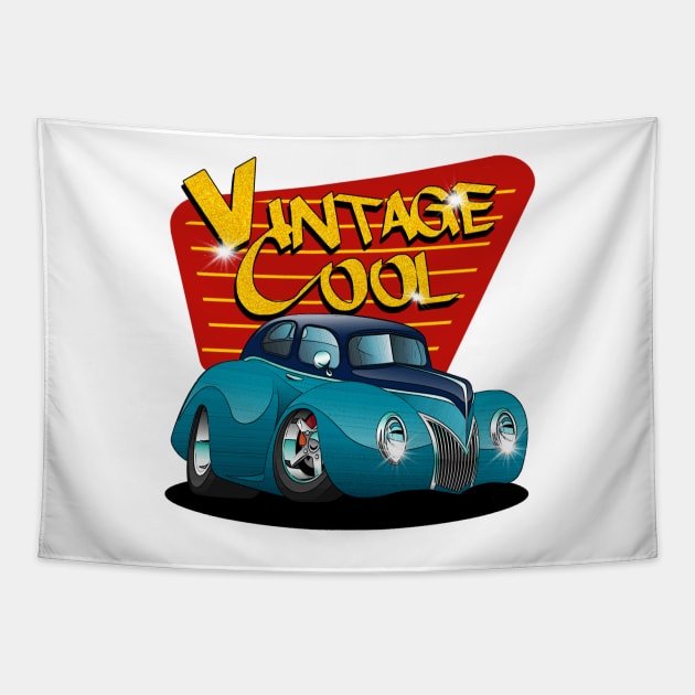 Vintage Cool - Street Rod Tapestry by Wilcox PhotoArt