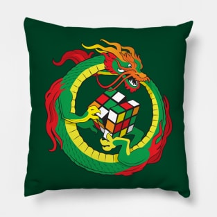 Rubik's cube dragon Pillow