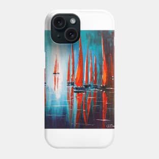 Sailboats on the roadstead Phone Case