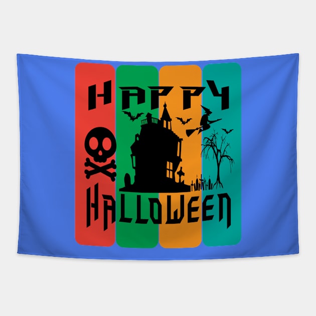 Happy Halloween Tapestry by Happy Art Designs