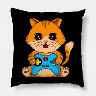 Gaming Whiskers: Cat-Inspired Video Game Controller Pillow