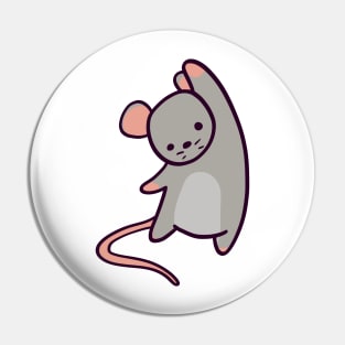 Rat waving Hello Pin