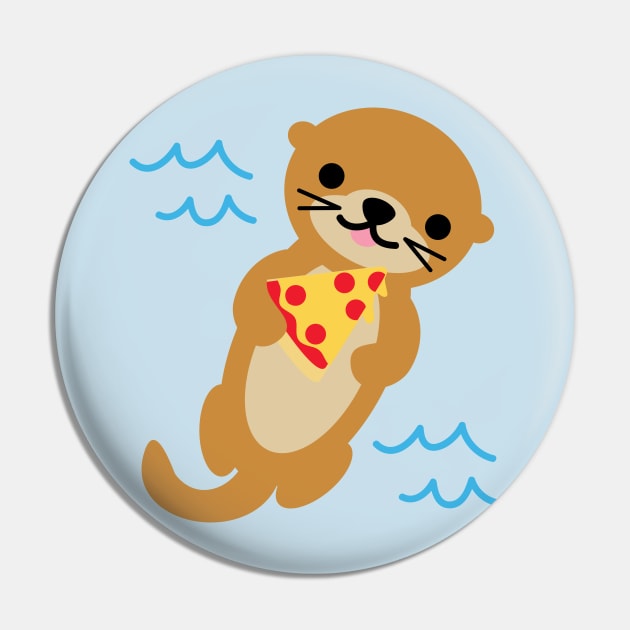 Sea Otter Pizza Pin by BoredInc