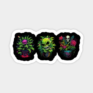 Carnivorous Plants - Skulls Magnet