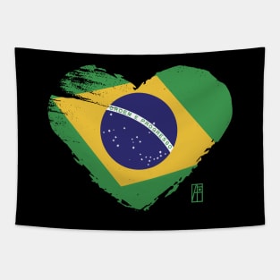 I love my country. I love Brazylie. I am a patriot. In my heart, there is always the flag of Brazile. Tapestry