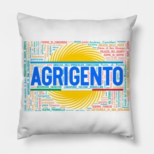 Agrigento Wordart Pillow