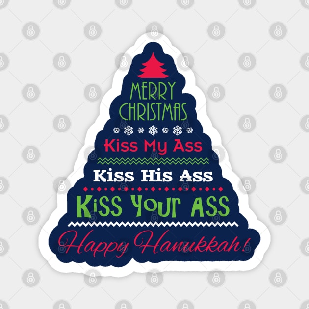 Clark's Christmas Greeting - "Kiss My Ass" Magnet by SaltyCult