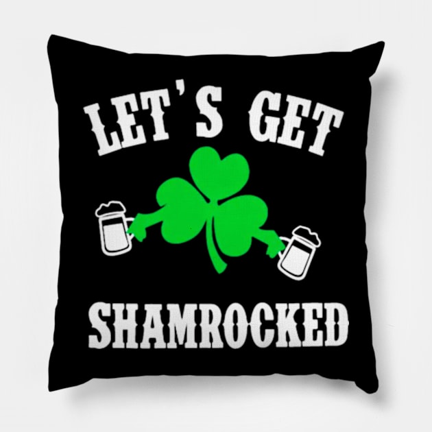 Lets Get Shamrocked Pillow by Welcome To Chaos 