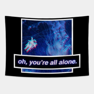 Streetwear Vaporwave Aesthetic Lonely Astronaut Tapestry