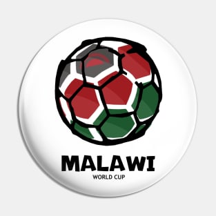 Malawi Football Country Flag Pin