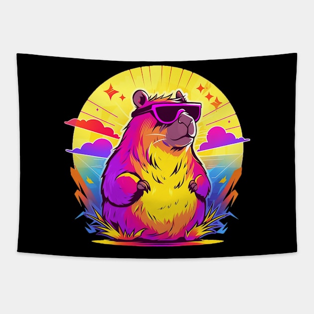 capybara Tapestry by lets find pirate