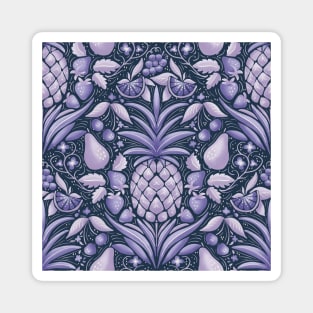 deep purple summer cocktail pattern Magnet