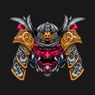 mecha samurai skull T-Shirt