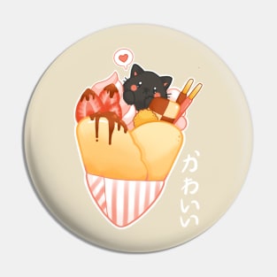 Harajuku cat creppe Pin