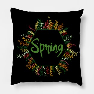 Spring is coming - spring floral banner Pillow