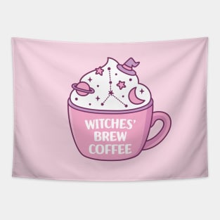 Witches Brew Coffee Moon And Stars Astrology Tapestry