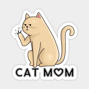 Cat mom Magnet