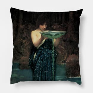 Circe Invidiosa by John William Waterhouse Pillow