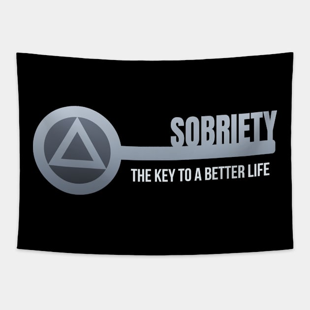 Sobriety Key Tapestry by sqwear