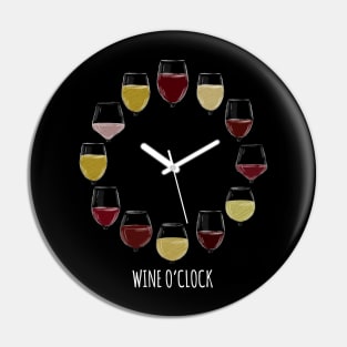 Wine O'clock Pin