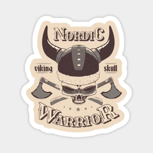 Nordic Warrior, Viking Skull Magnet