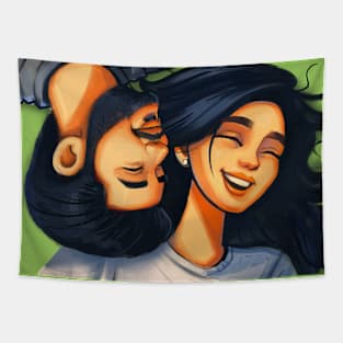 Happy Couple Tapestry