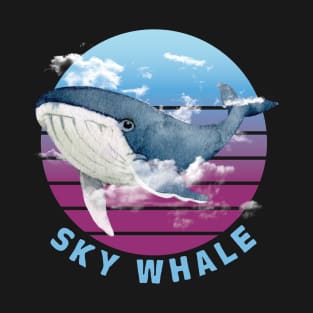 Sky Whale Floating In The Clouds T-Shirt