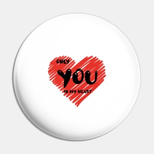 Only you in my heart , girlfriend holiday , girlfriend Pin