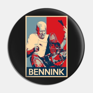 Han Bennink - Hope Poster - Greats of Jazz Music History Pin