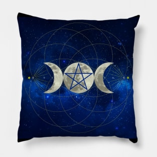 Hekate Triple Moon Goddess Pillow