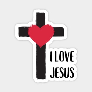 I LOVE JESUS Magnet