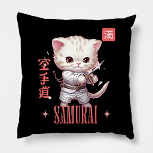 2023 Anime Apparel_ Kawaii Samurai Kitty Squad. Pillow