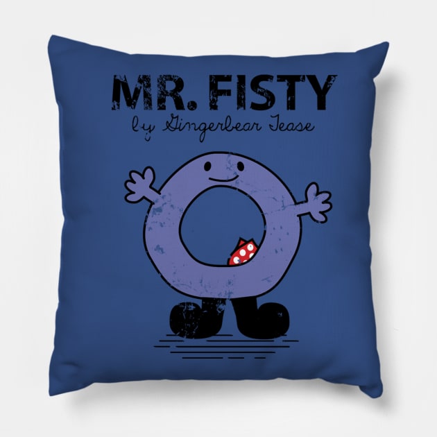 MR. FISTY Pillow by GingerbearTease